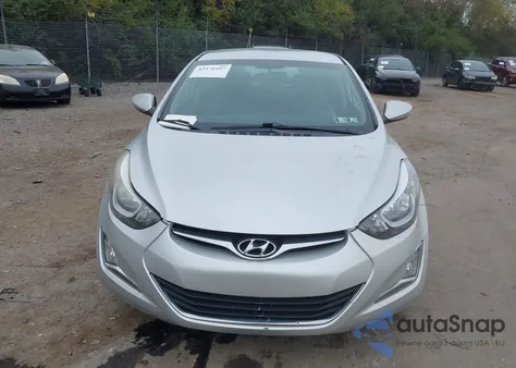 2016 Hyundai Elantra Se из США, поврежденный, VIN 5NPDH4AE3GH659618